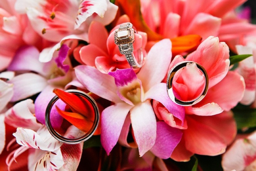 Rings and Flowers - Wedding photography in Jamaica