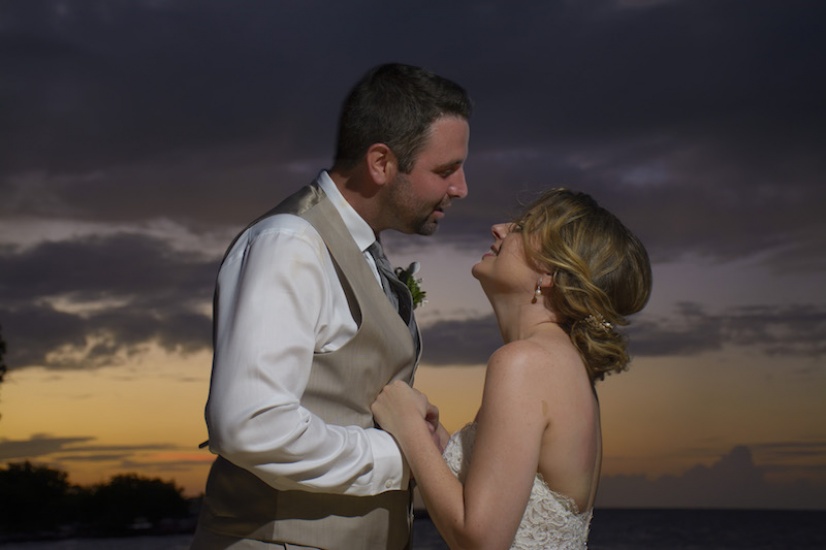 Bride and Groom at Sunset - Wedding photography in Jamaica