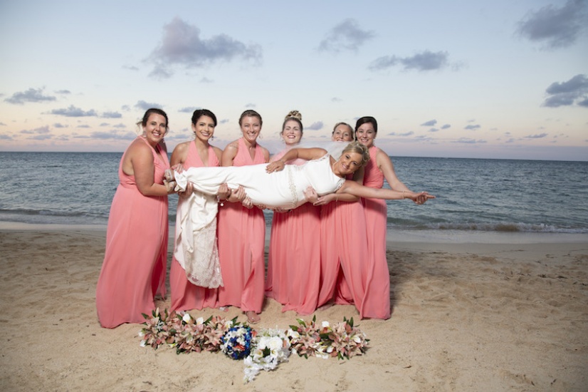 Bride and her best friends - Wedding Photographers in Jamaica