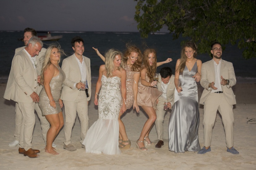 Beach dancing - Wedding Photographers in Jamaica